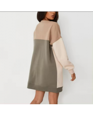  Long Sleeve Streetwear Hoodie Sweatshirt Dress Women Clothing Plus Size Hoodie Dress