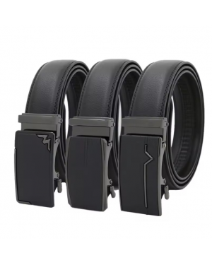  Mens Genuine Leather Belt Automatic Buckle Belt  Belts For Men